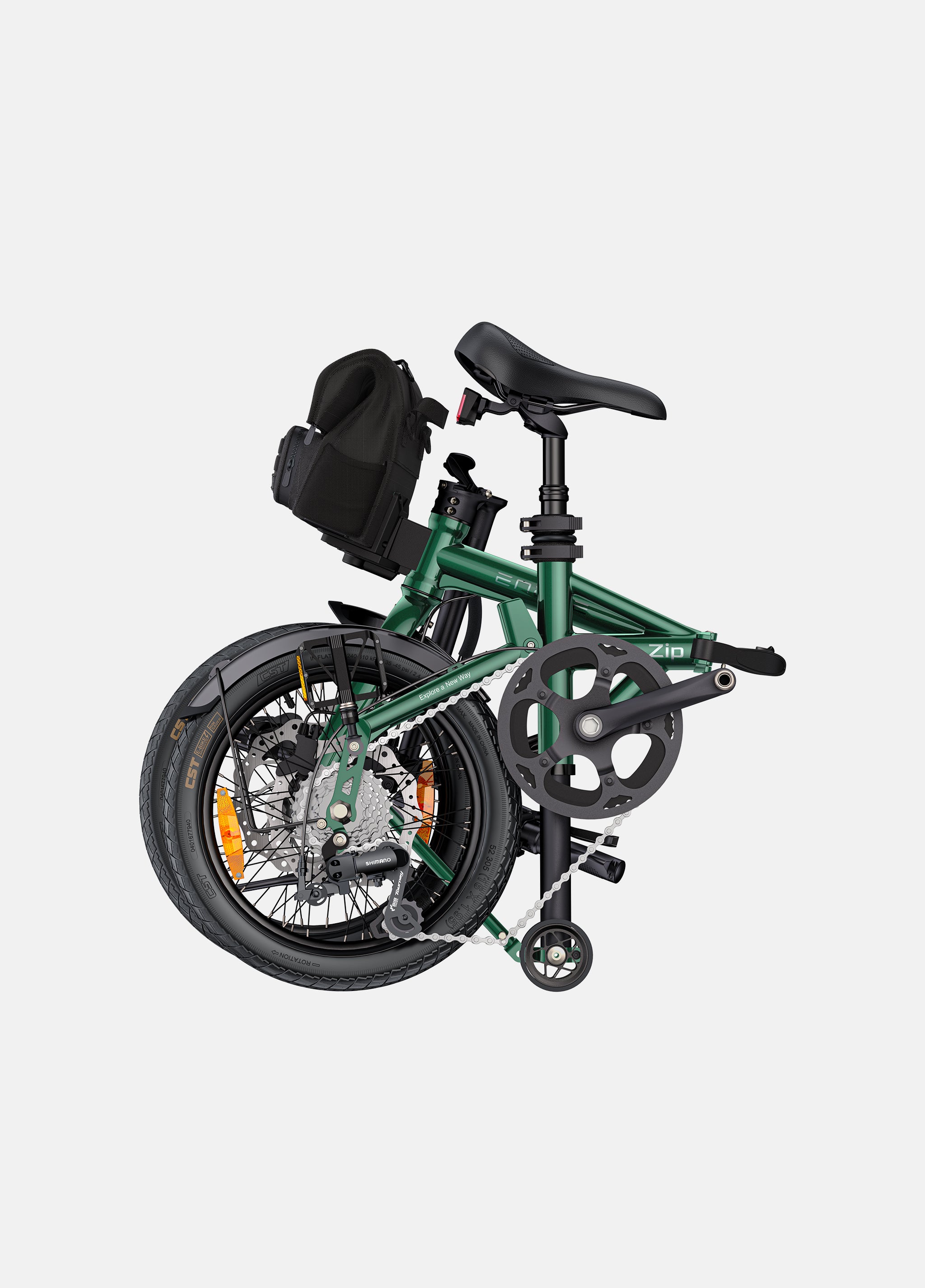 ENGWE Zip bicicletă electrică pliabilă 16 inch gri