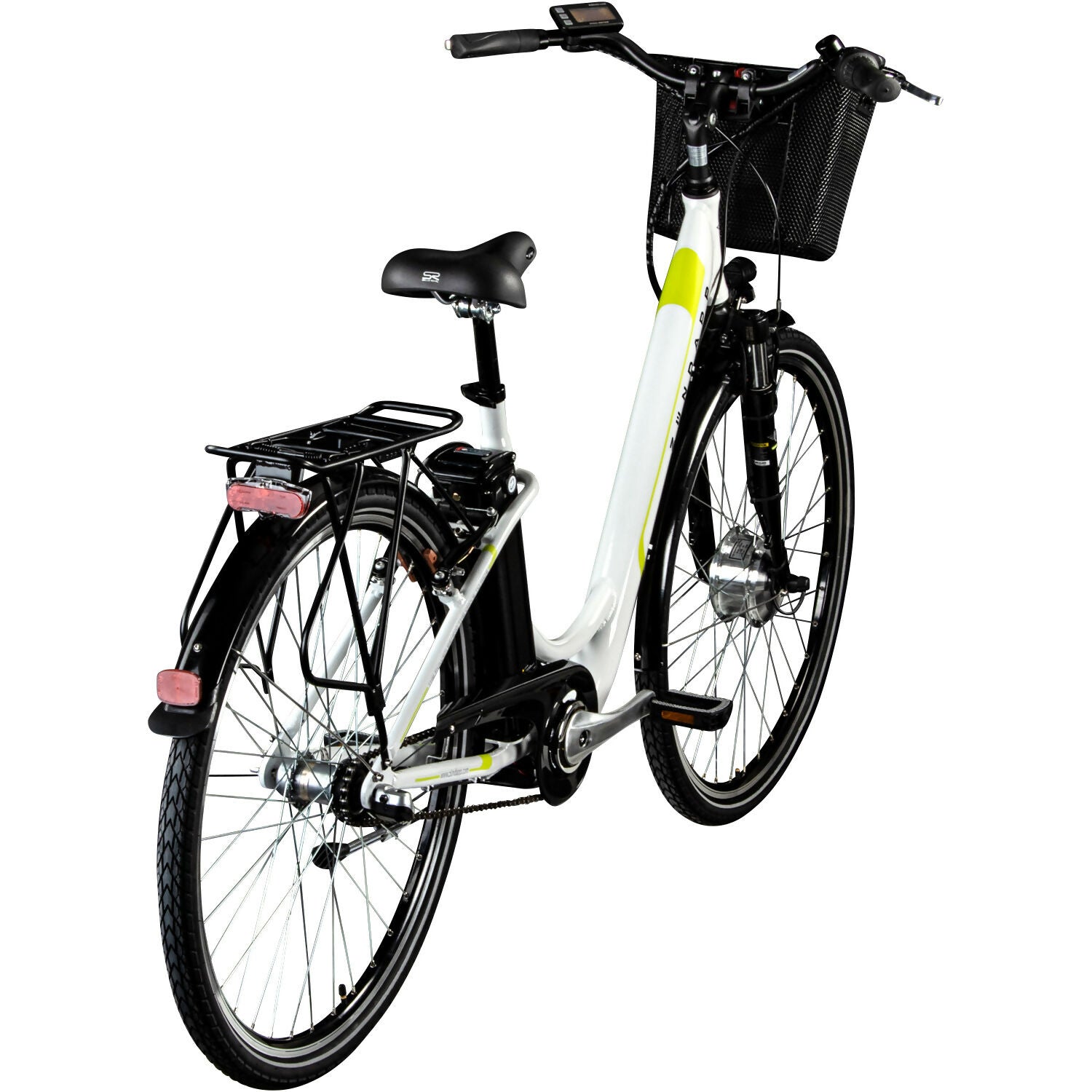 Zündapp Z510 bicicleta electrica 28 inch 48 cm alb verde city