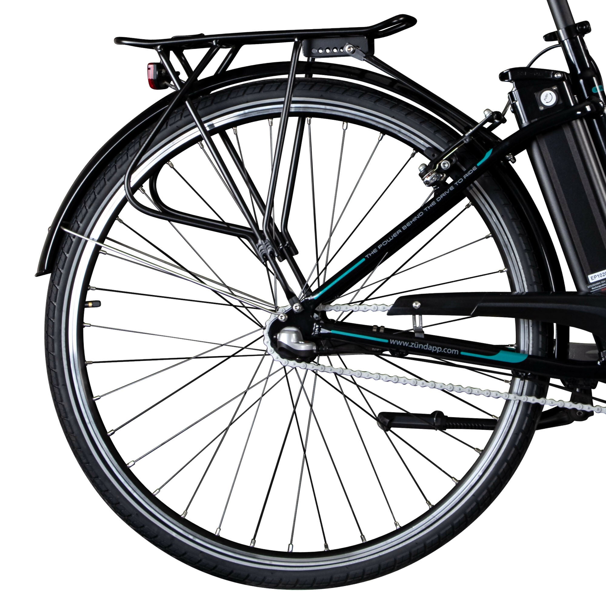 Zündapp Z510 bicicleta electrica 28 inch 48 cm alb verde city
