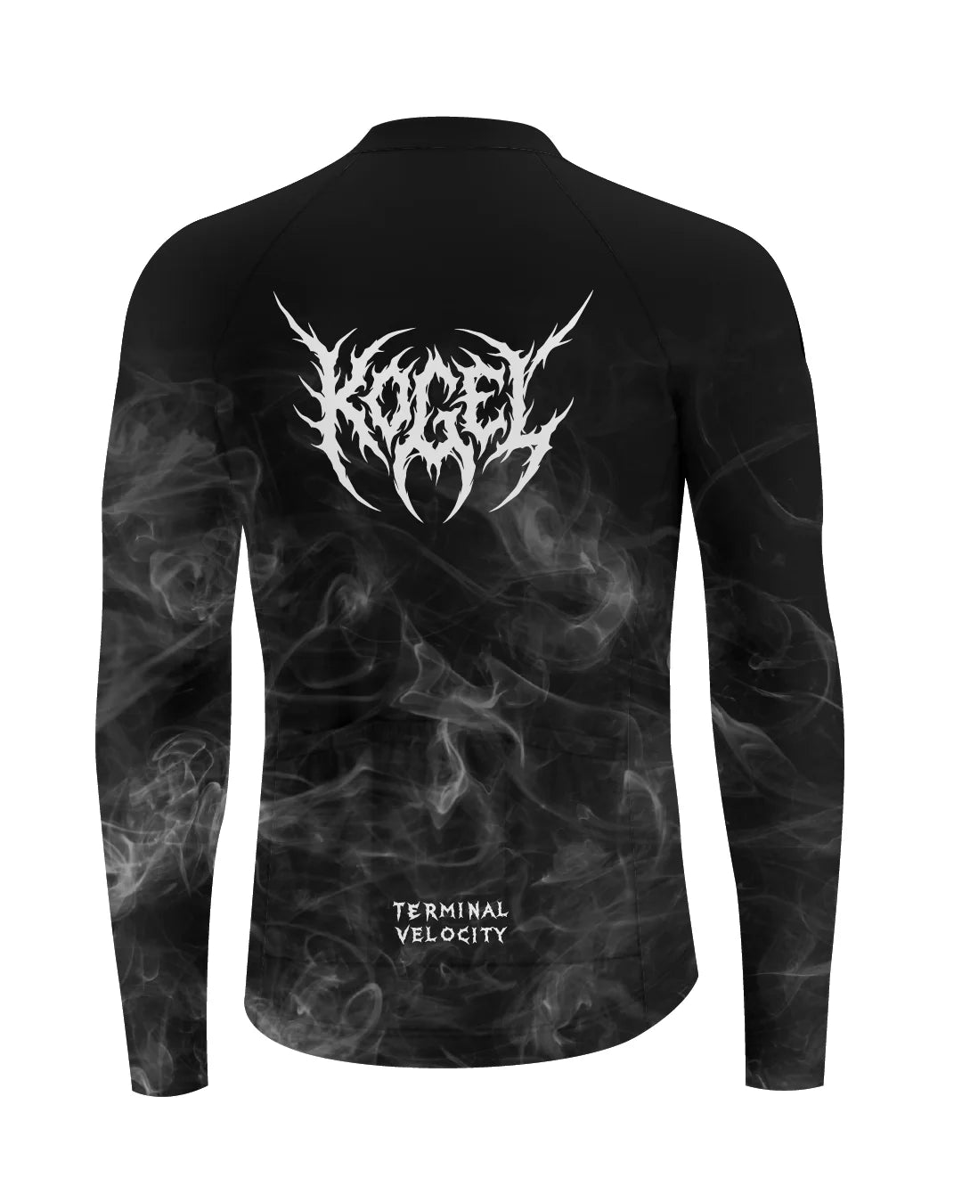 Kogel tricou ciclism maneca lunga fleece Smoke