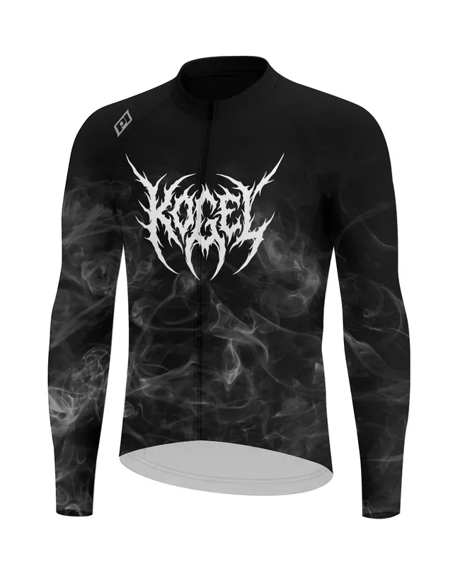 Kogel tricou ciclism maneca lunga fleece Smoke