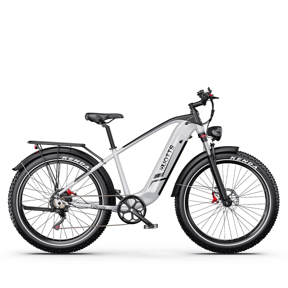 Duotts F26 Lite bicicleta electrica argintiu-alb fatbike