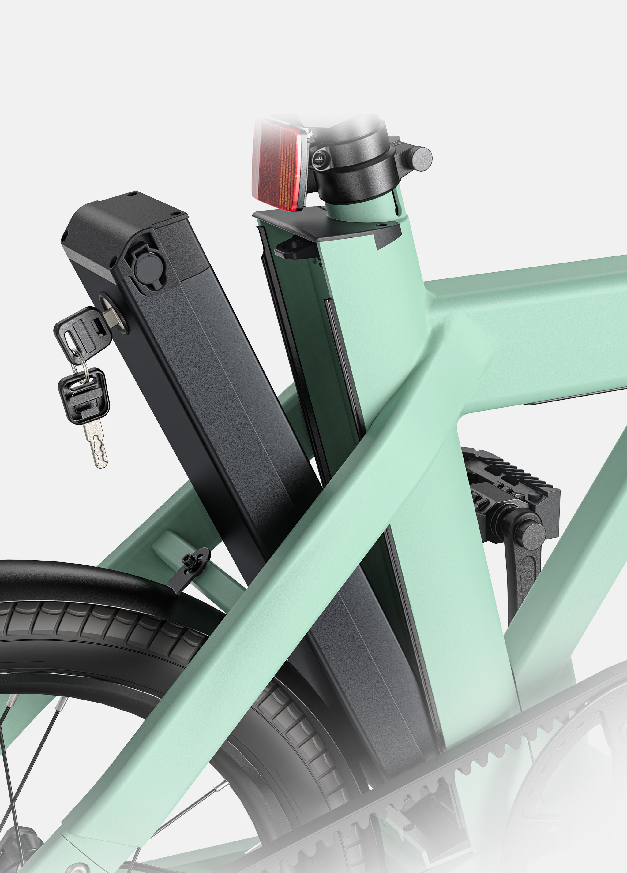 ENGWE P20 bicicletă electrică pliabilă verde 100km