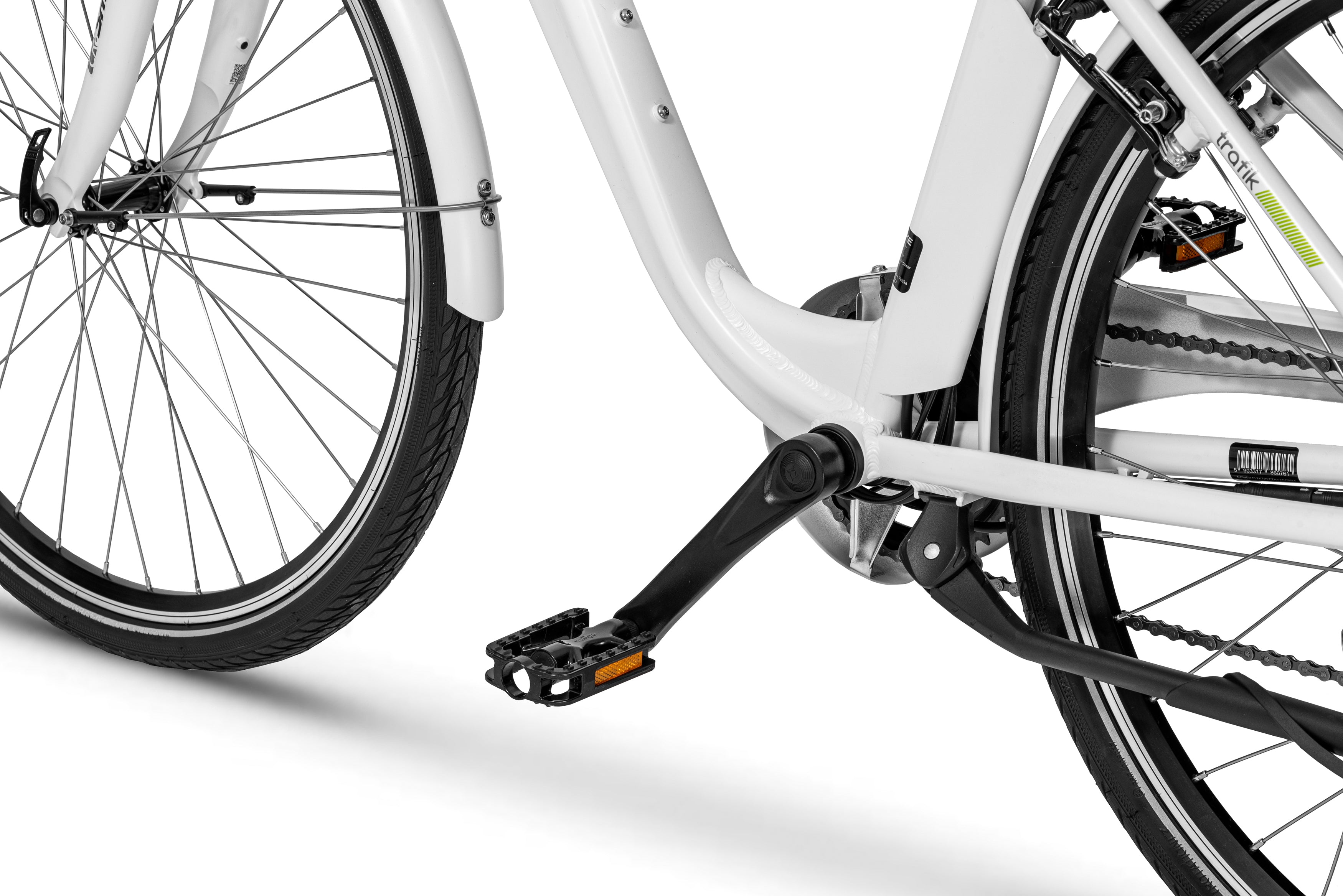 Ecobike Traffic White Pro 28 bicicleta electrica 11.6Ah 6 trepte