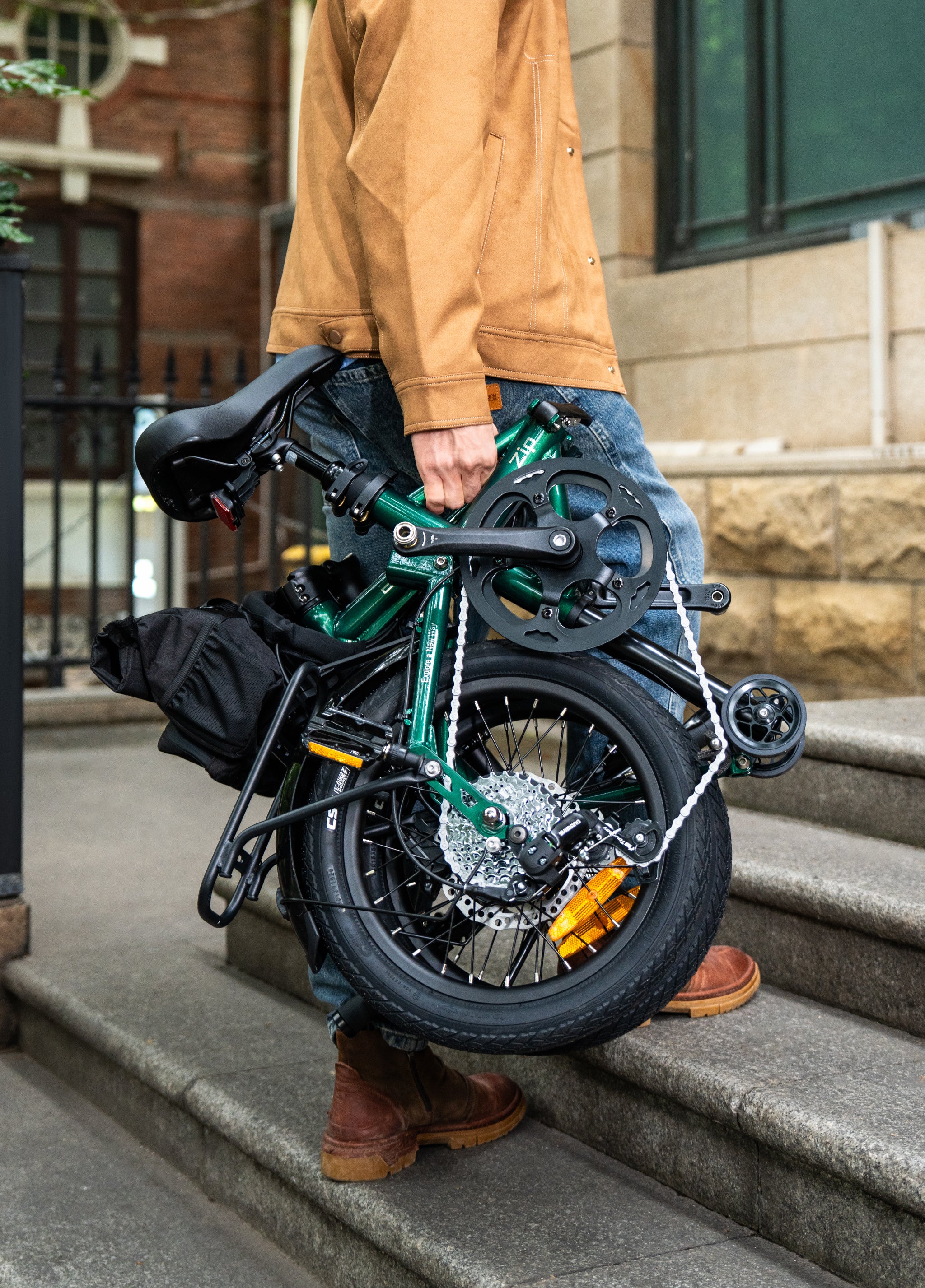 ENGWE Zip bicicletă electrică pliabilă 16 inch gri
