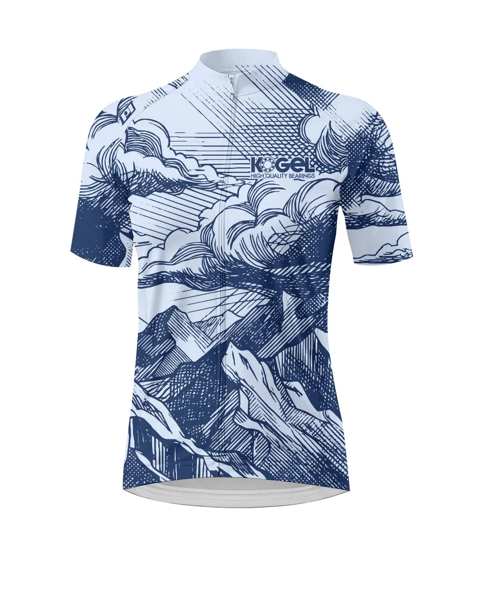 Kogel Bearings Pro tricou ciclism dama Sketch guler