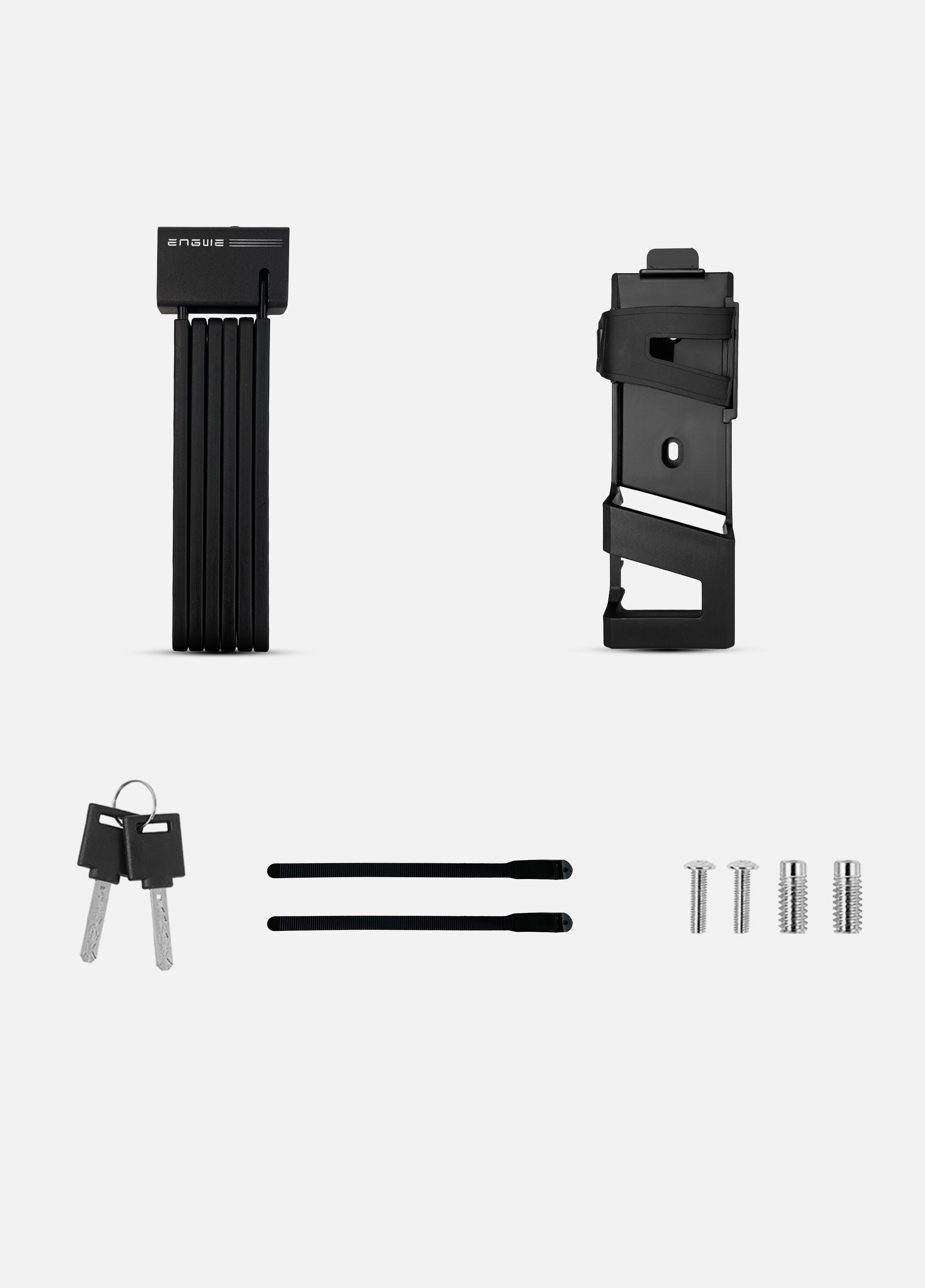 ENGWE lacat bicicleta pliabil 100 mm cu 2 chei antifurt
