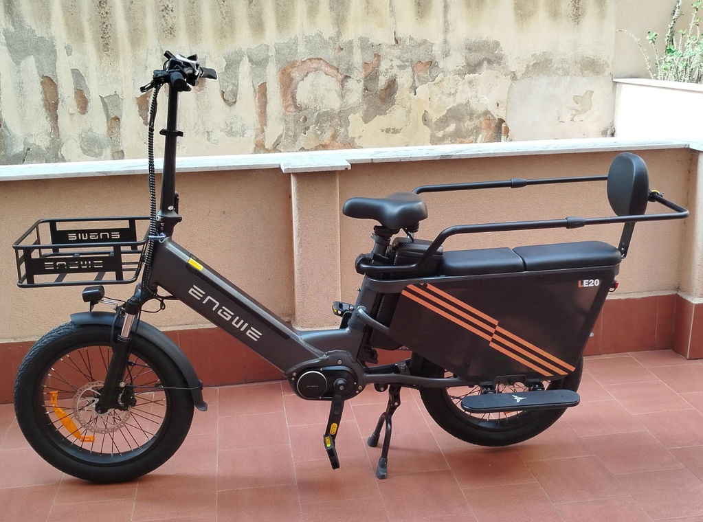 ENGWE LE20 bicicletă electrică cargo longtail albastru