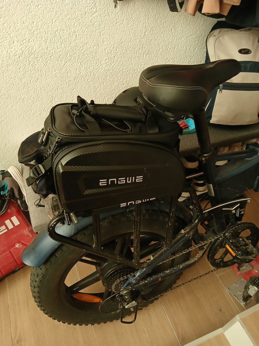 ENGWE geanta portbagaj bicicleta 35L impermeabila negru