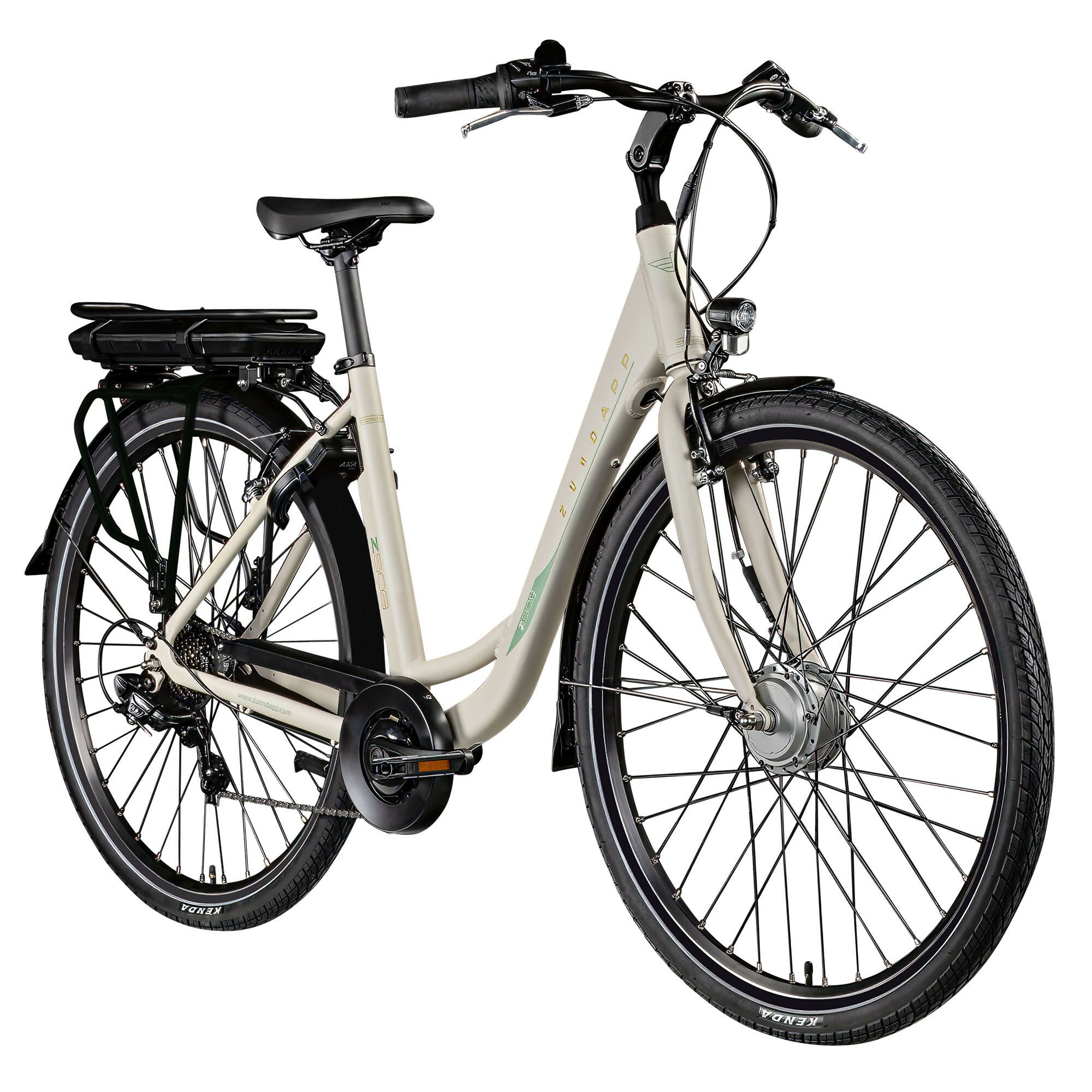 Zündapp Z503 bicicletă electrică damă 28" alb-verde 49cm