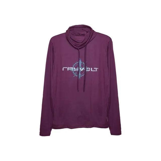 Rayvolt Hoodie tricou cu gluga M Burgundy bumbac