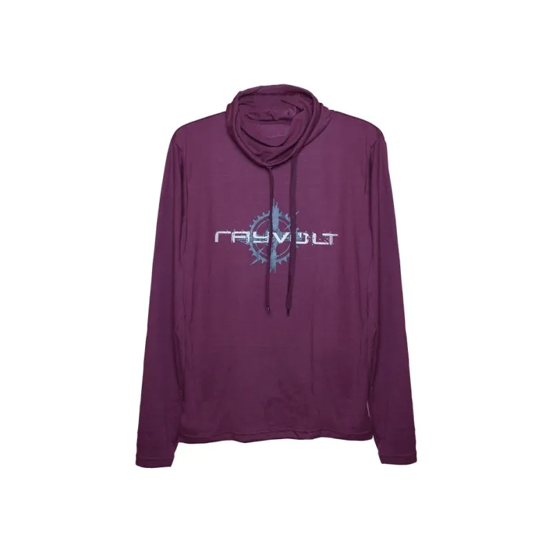 Rayvolt Hoodie tricou cu gluga M Burgundy bumbac
