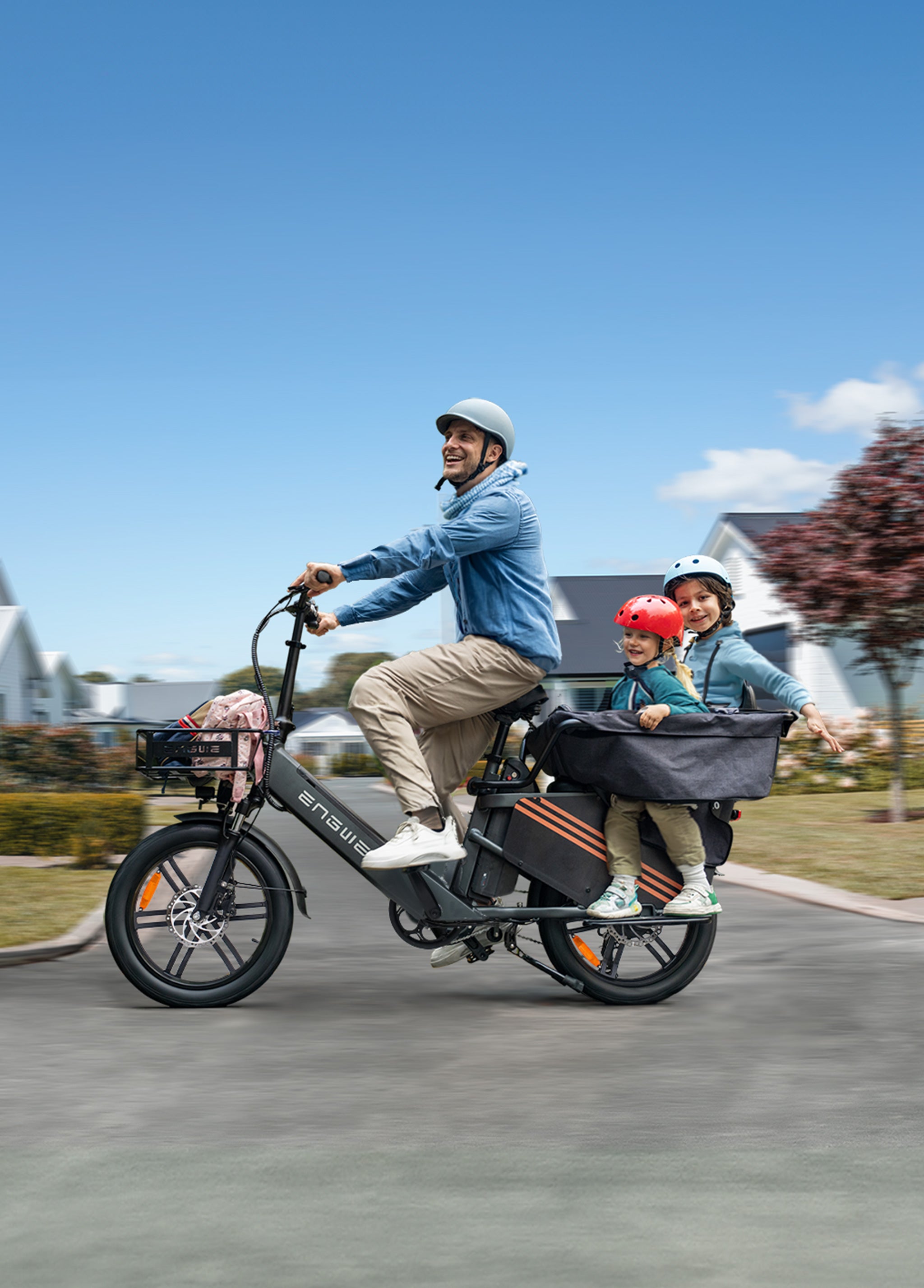 ENGWE LE20 bicicleta electrica cargo albastru o baterie 340 km