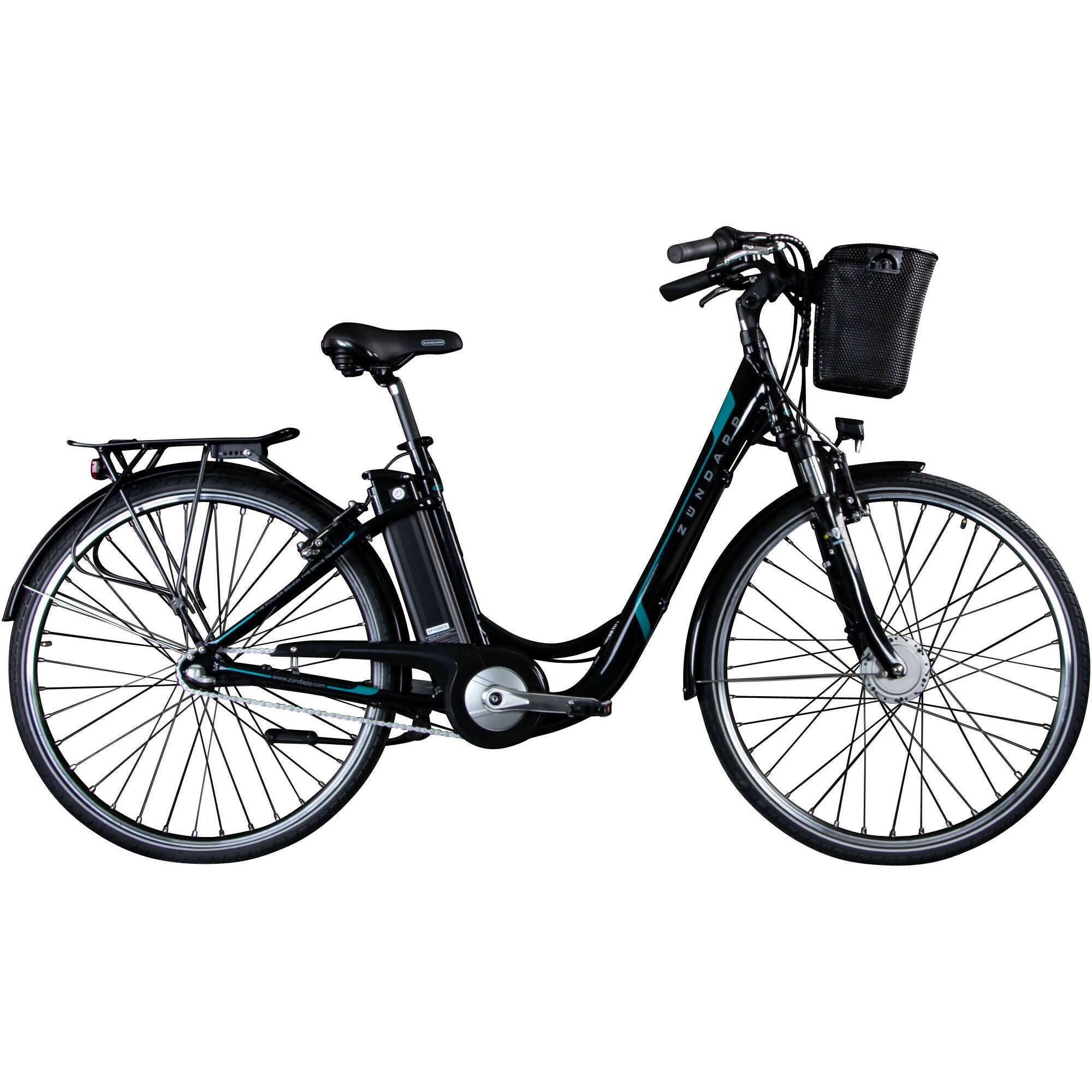 Zündapp Z510 bicicleta electrica 28 inch 48 cm alb verde city
