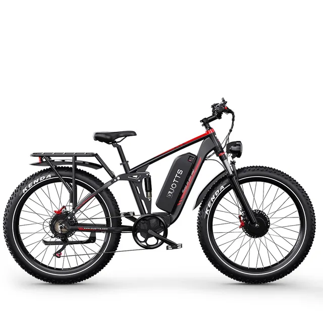 Duotts S26 bicicleta electrica neagra 19.2Ah fatbike