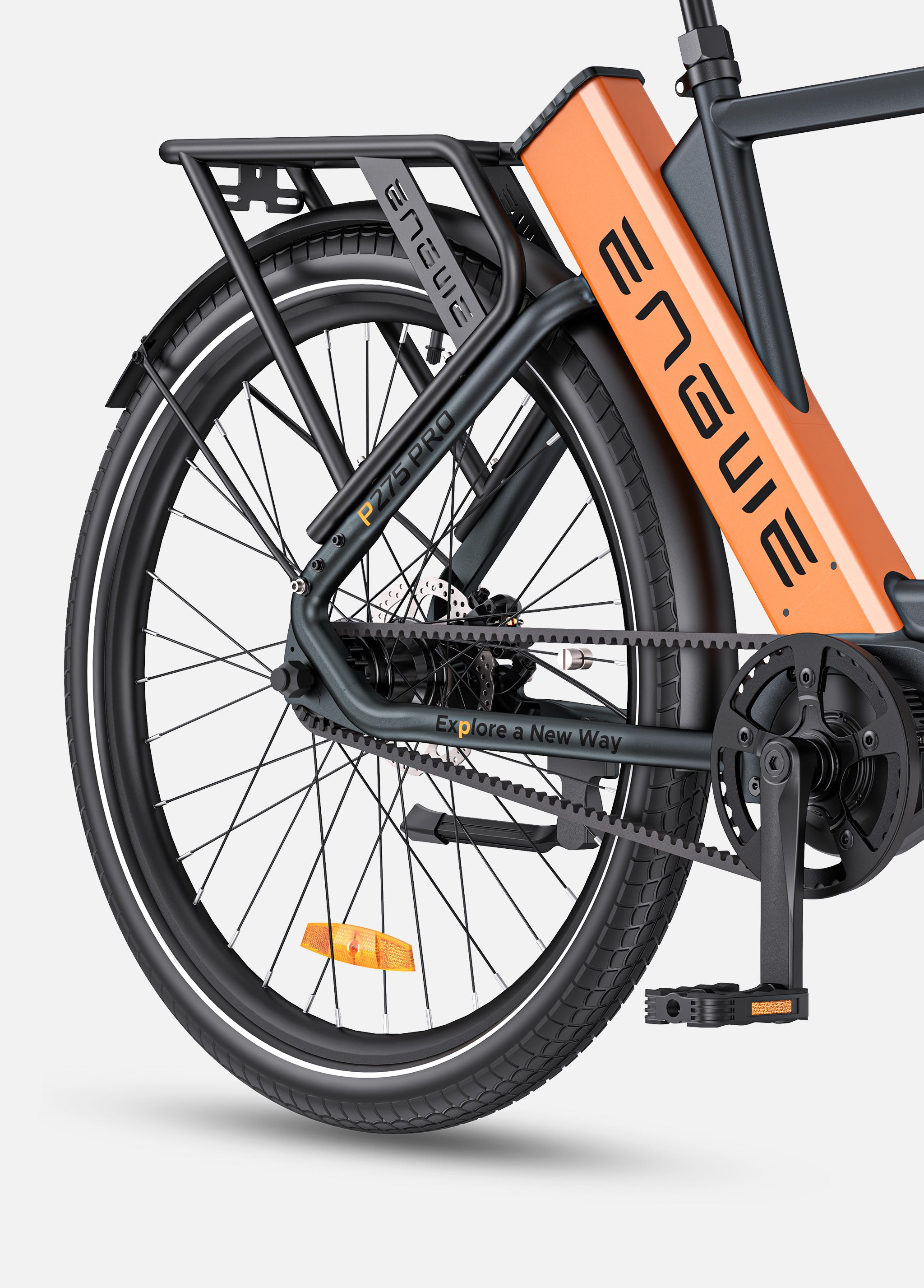 ENGWE P275 Pro bicicleta electrica curea carbon negru 260 km