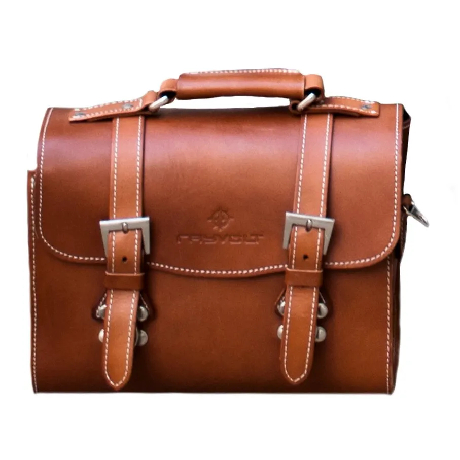 Rayvolt Rear Bag geantă spate piele maro 28cm