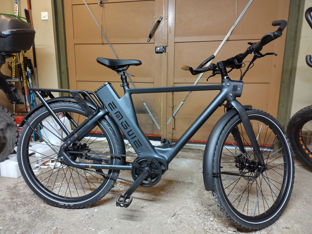 ENGWE P275 Pro bicicleta electrica curea carbon negru 260 km