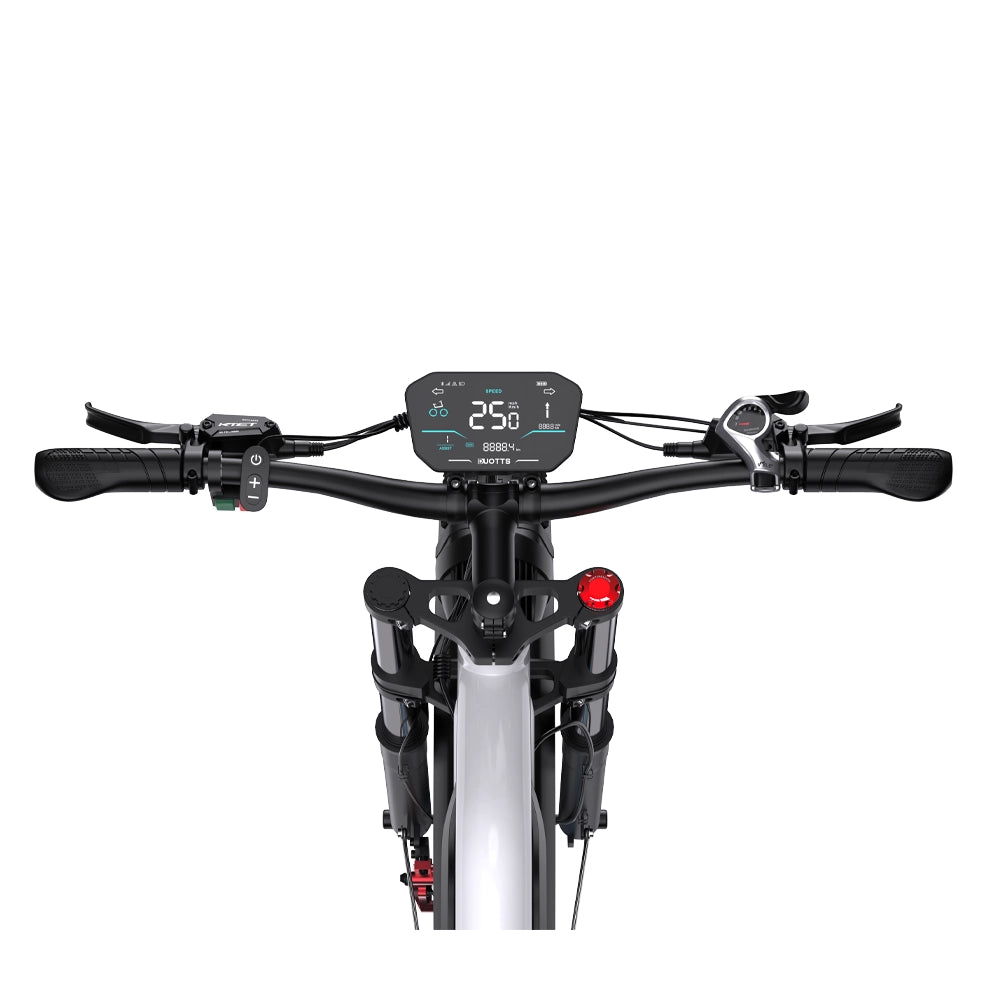 Duotts N26 bicicleta electrica negru-rosu 26 inch