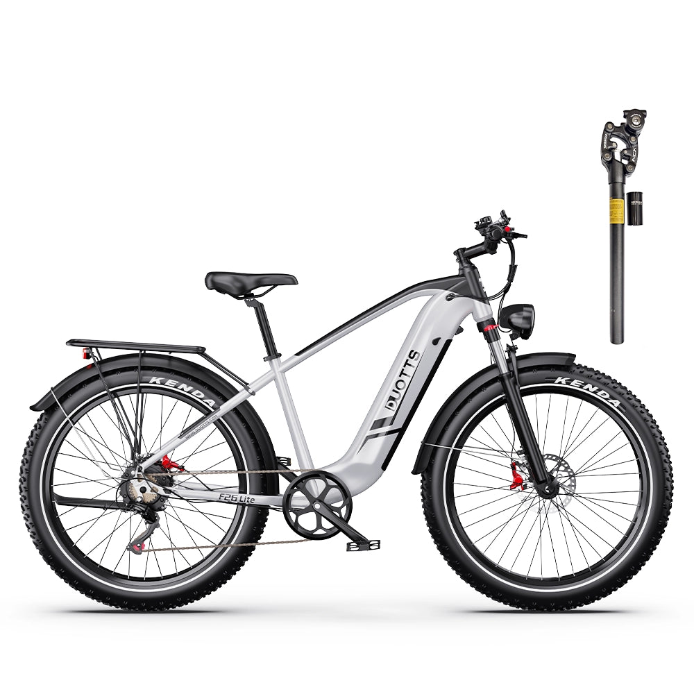 Duotts F26 Lite bicicleta electrica argintiu-alb fatbike