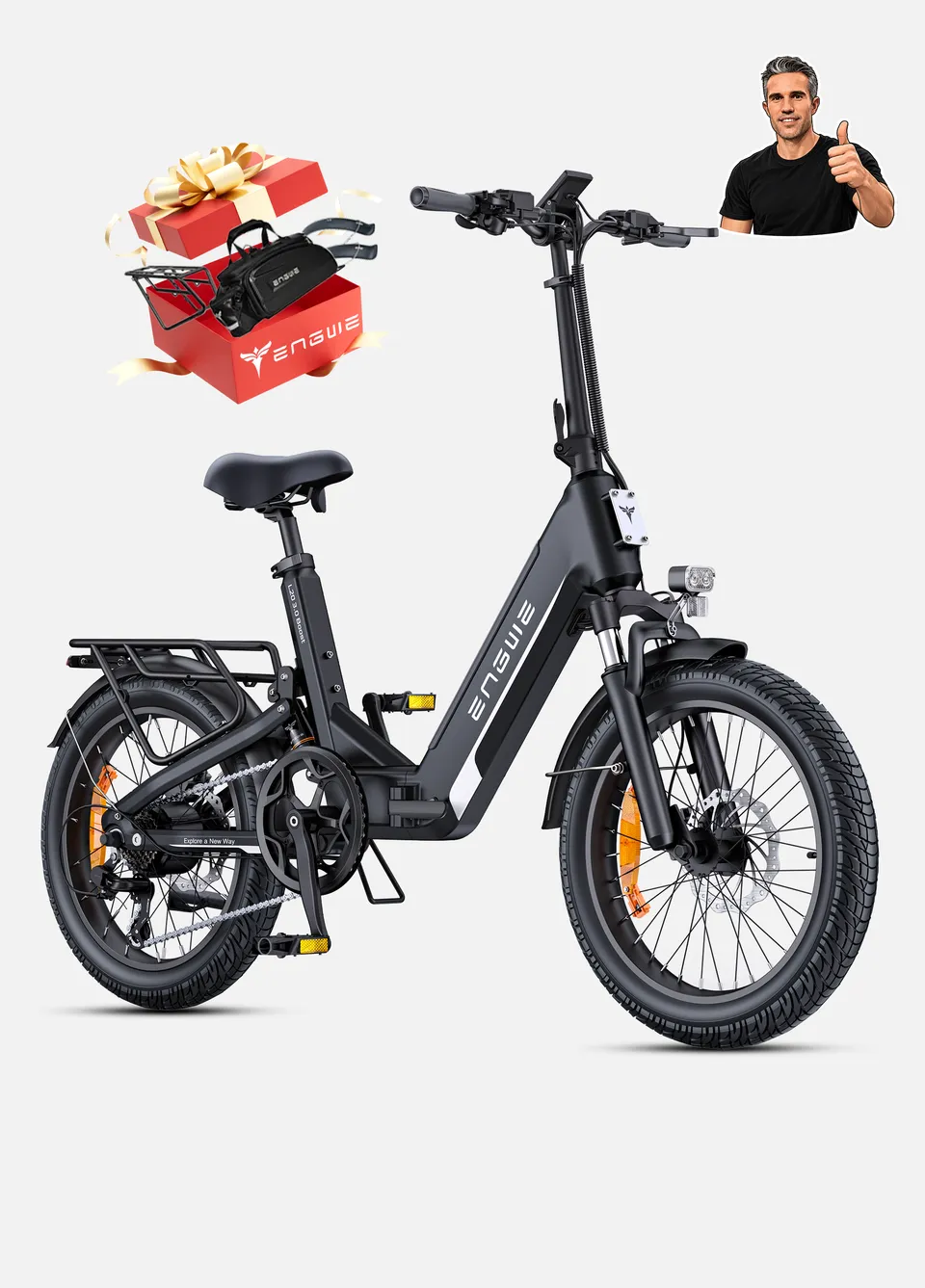ENGWE L20 3.0 Boost bicicletă electrică pliabilă negru