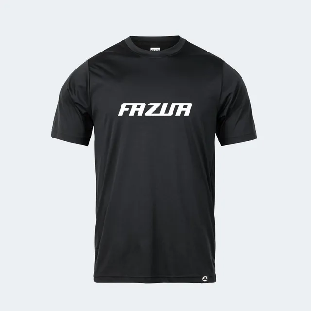 Fazua tricou negru bumbac bio unisex logo