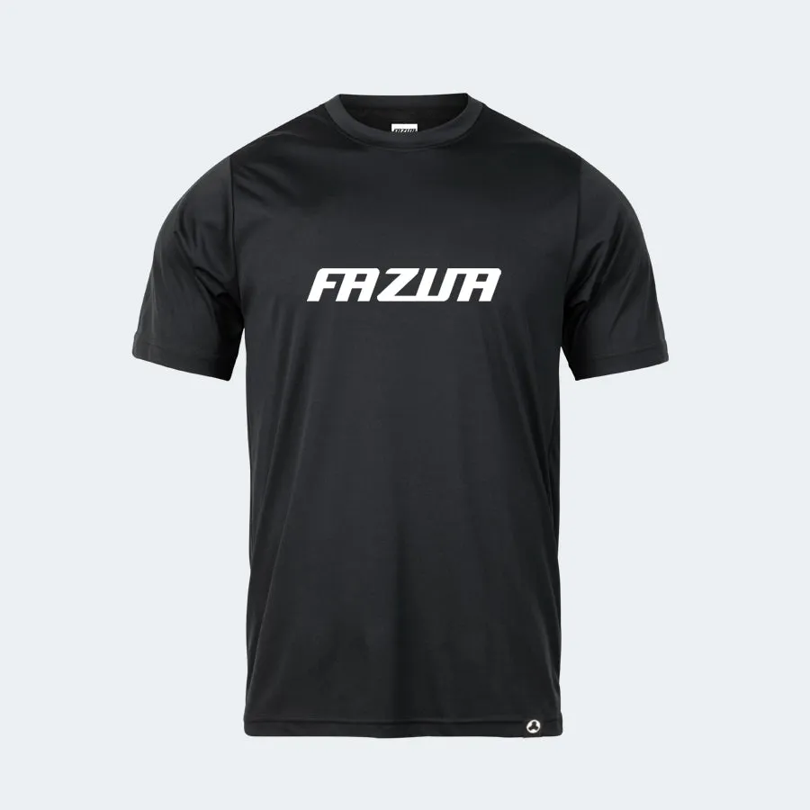 Fazua tricou negru bumbac bio unisex logo