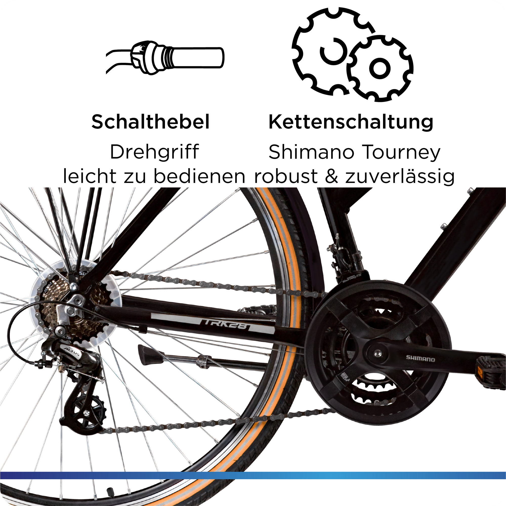 Zündapp T700 bicicletă trekking dame 50 cm neagră 21 viteze