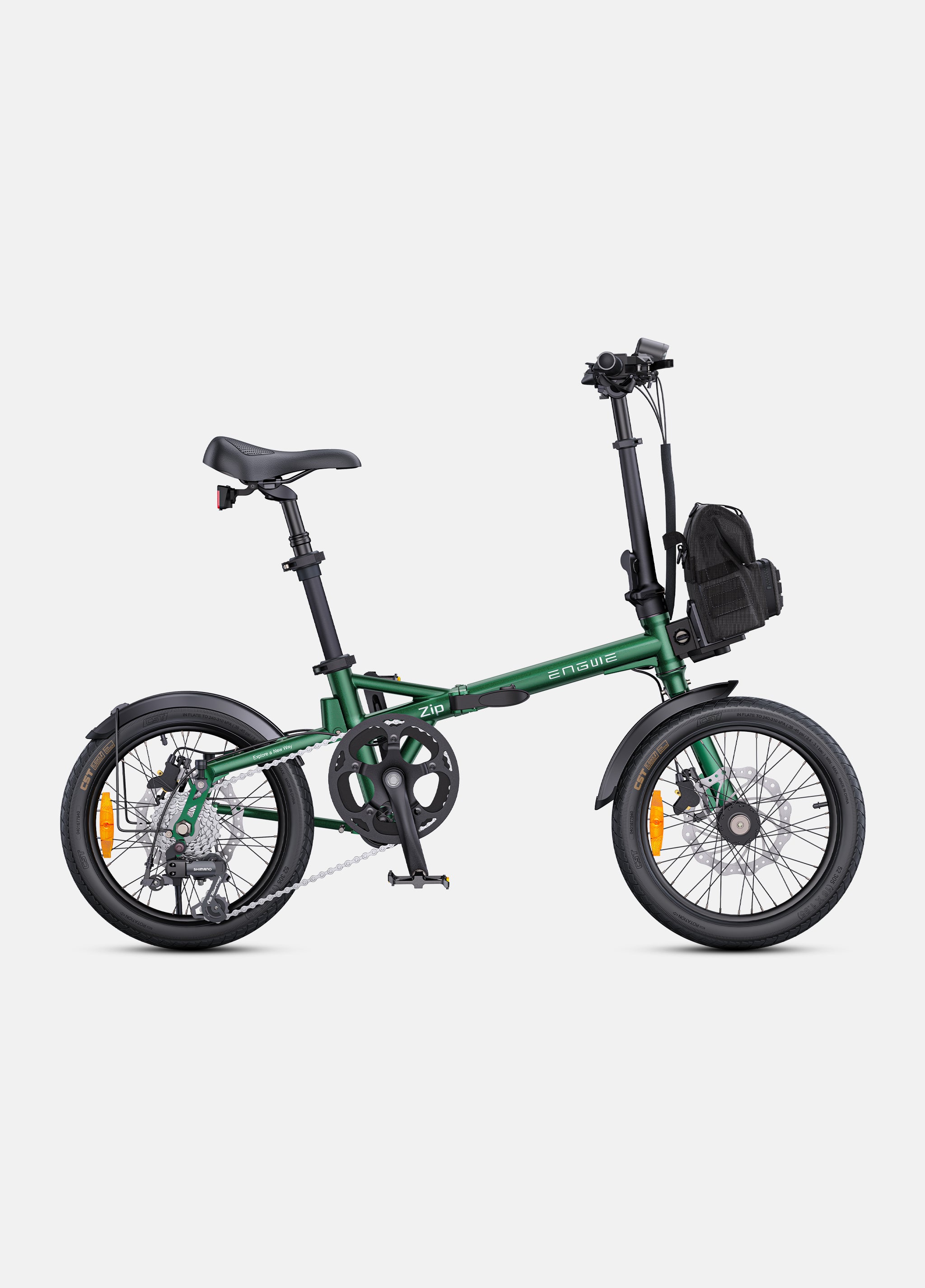 ENGWE Zip bicicletă electrică pliabilă 16 inch gri