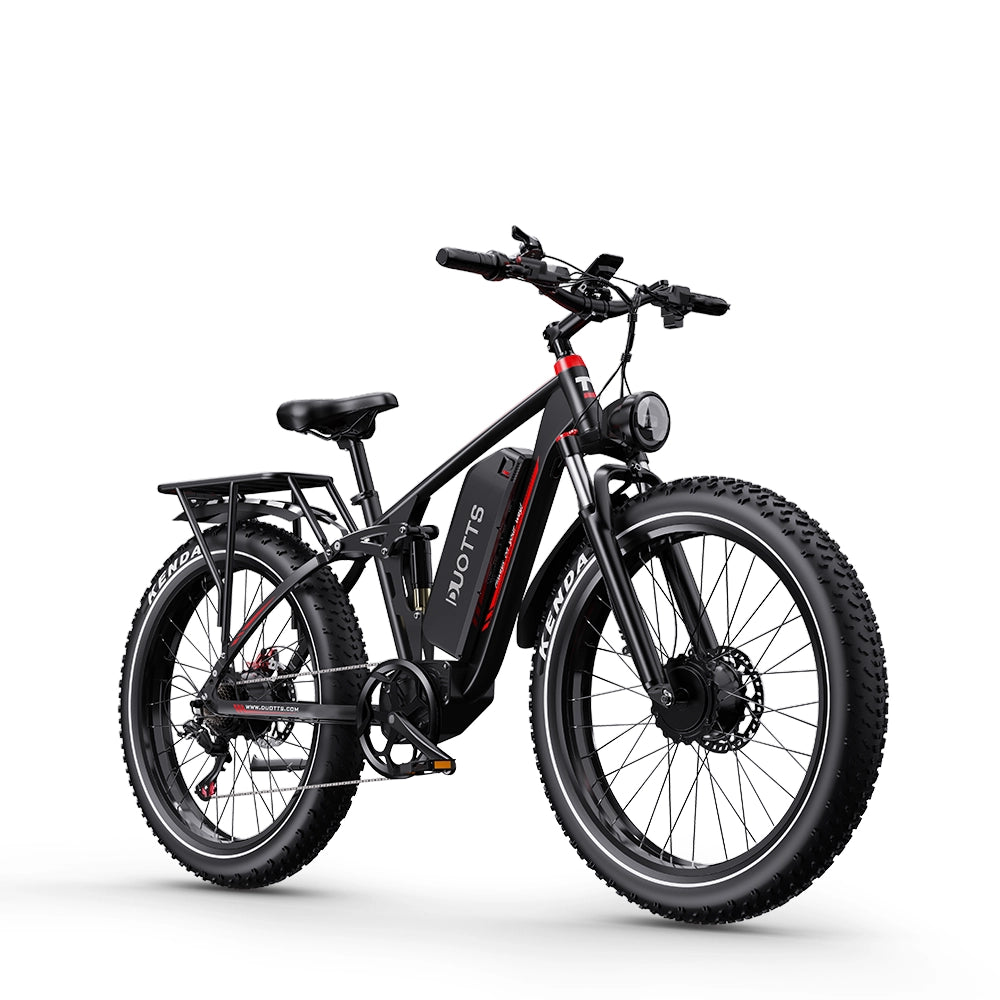 Duotts S26 bicicleta electrica neagra 19.2Ah fatbike