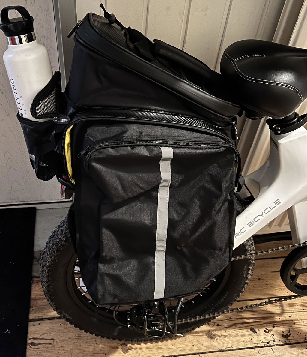 ENGWE geanta portbagaj bicicleta 35L impermeabila negru