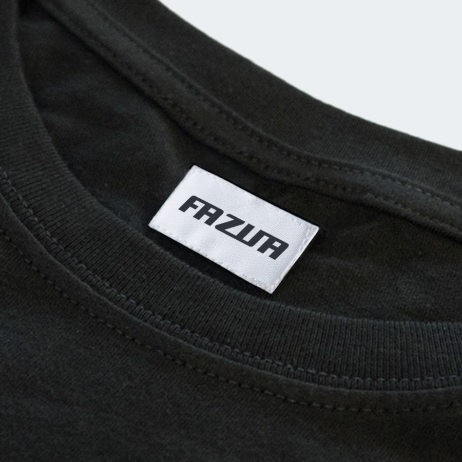 Fazua tricou negru bumbac bio unisex logo