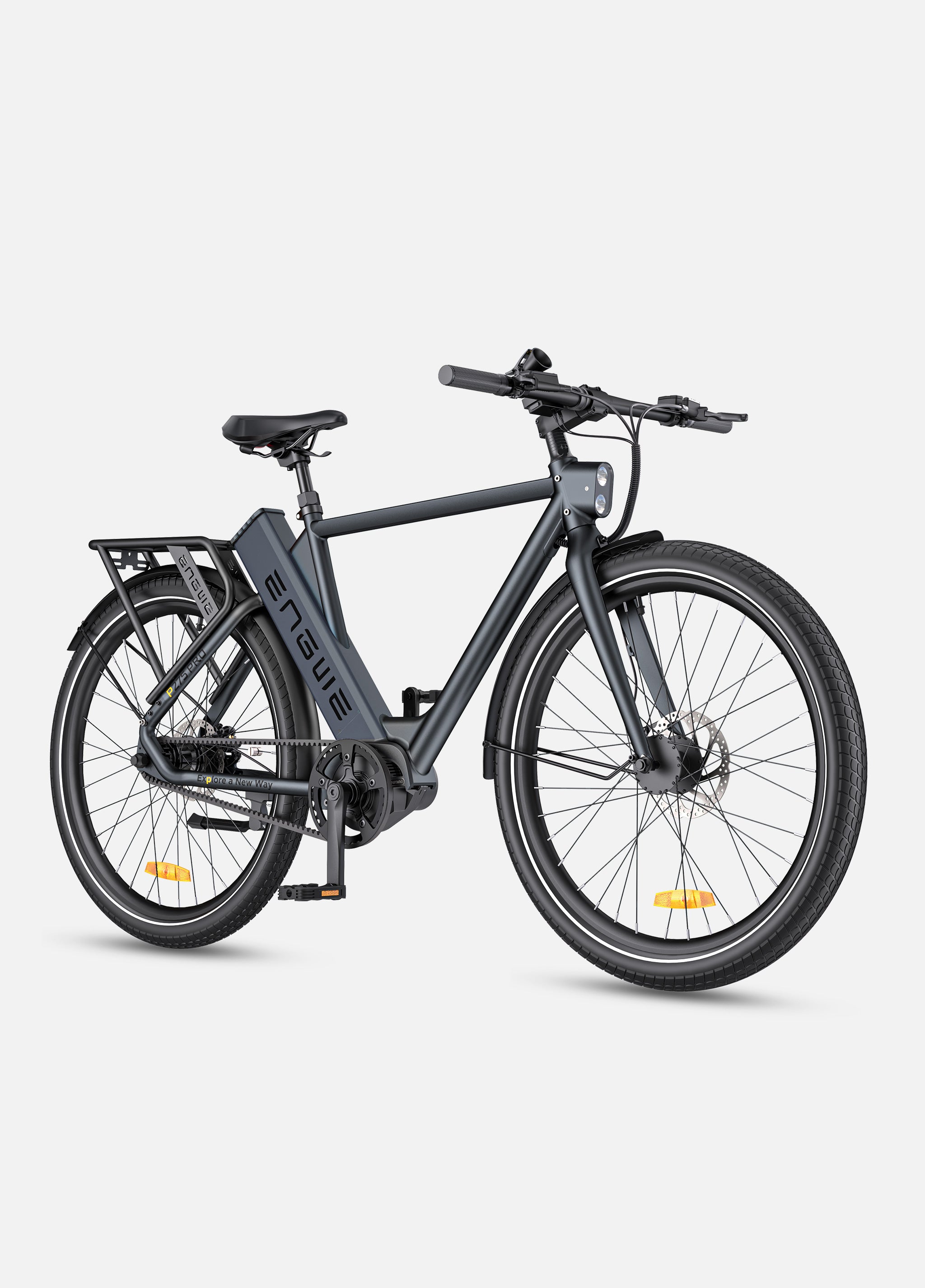 ENGWE P275 Pro bicicleta electrica curea carbon negru 260 km