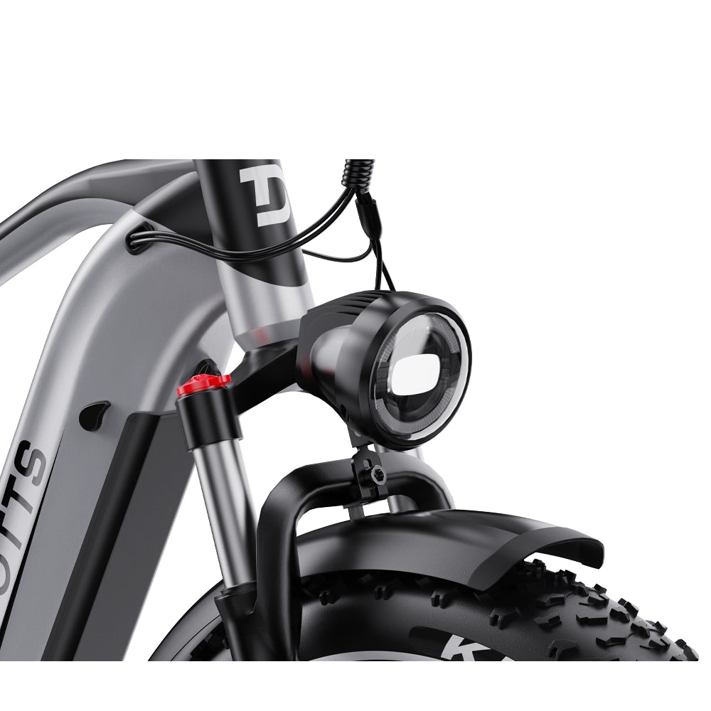 Duotts F26 Lite bicicleta electrica argintiu-alb fatbike