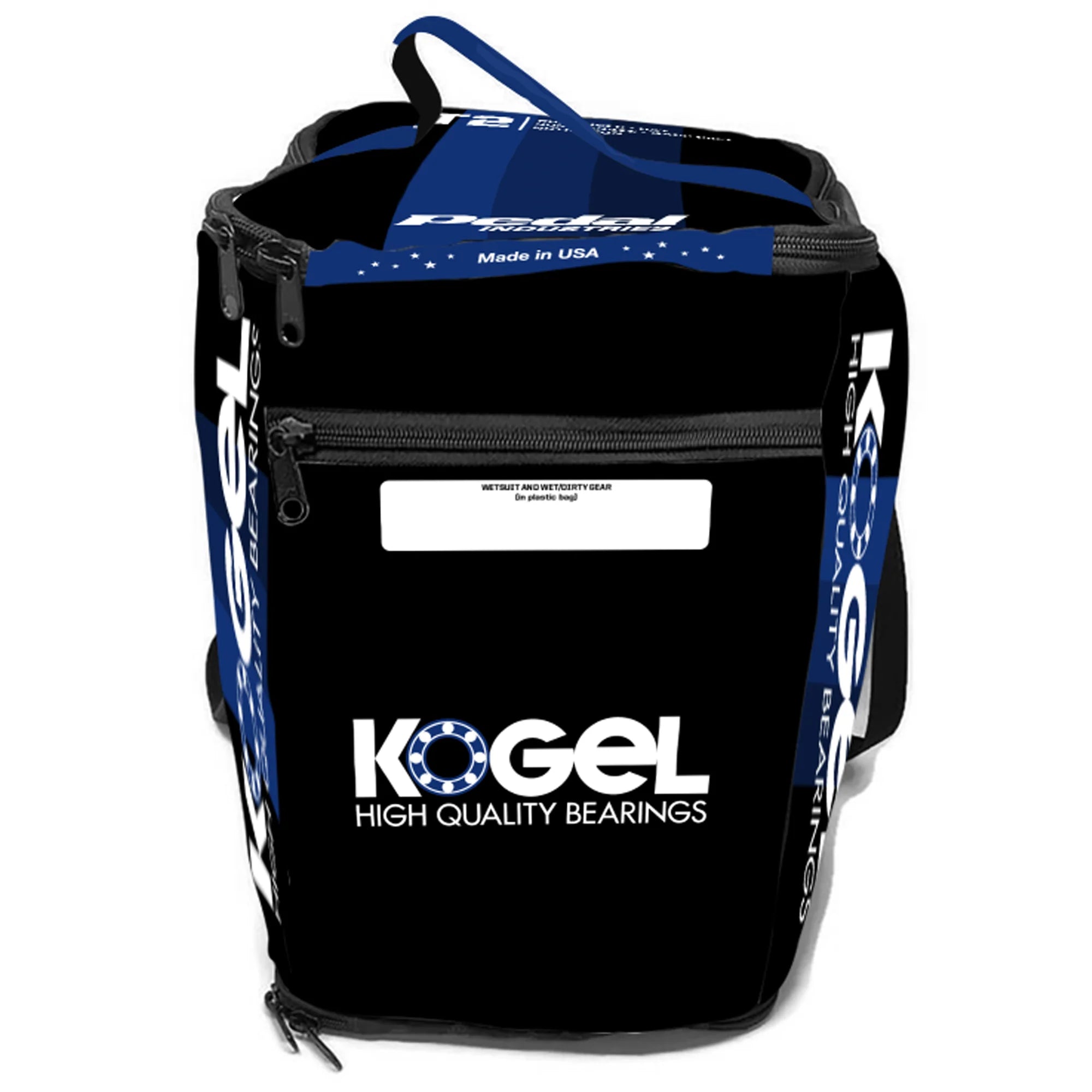Kogel Bearings RaceDay geanta triatlon neagra 7 buzunare