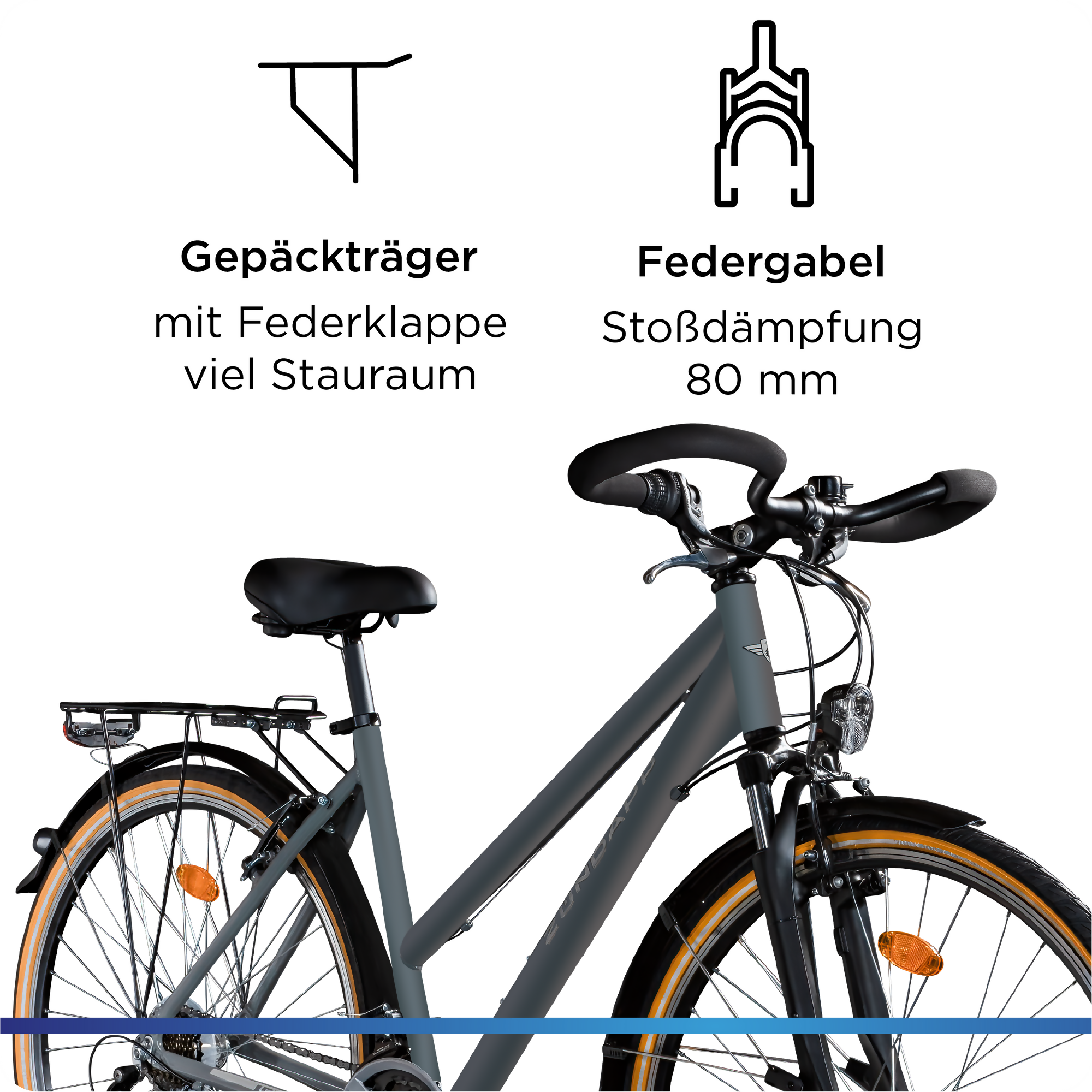 Zundapp T700 bicicleta trekking 28 cadru 55cm
