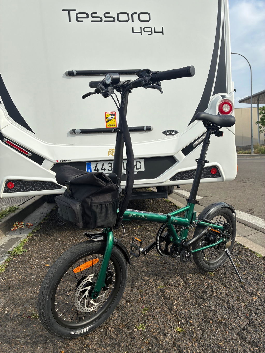 ENGWE Zip bicicletă electrică pliabilă 16 inch gri