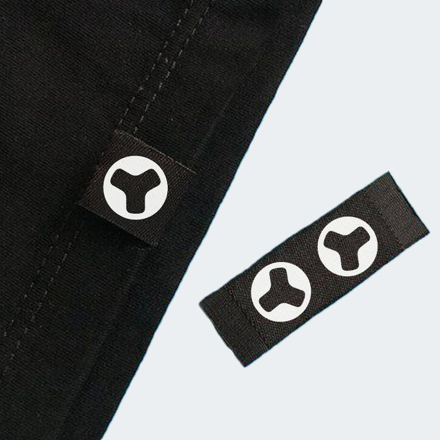 Fazua tricou negru bumbac bio unisex logo