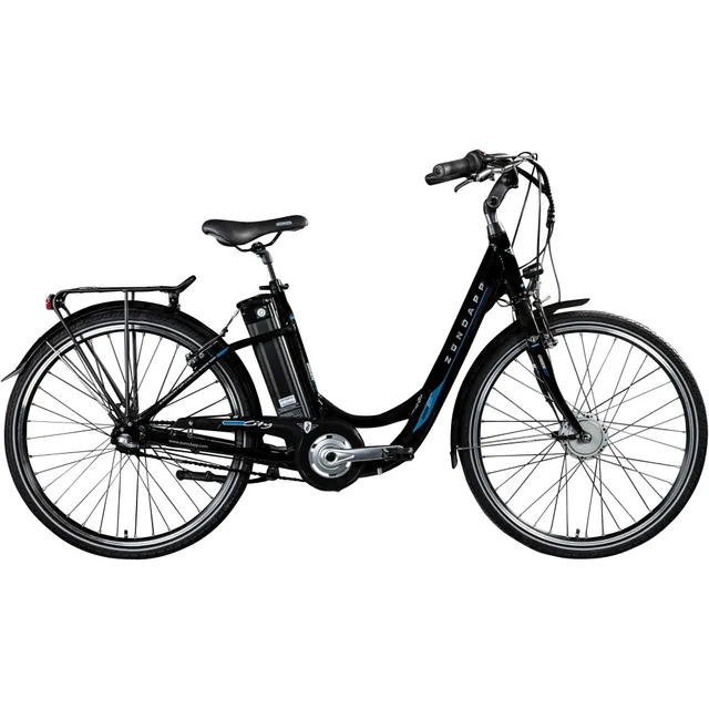 Zündapp Green 2.7 bicicletă electrică 26 cadru 46 cm negru-albastru city