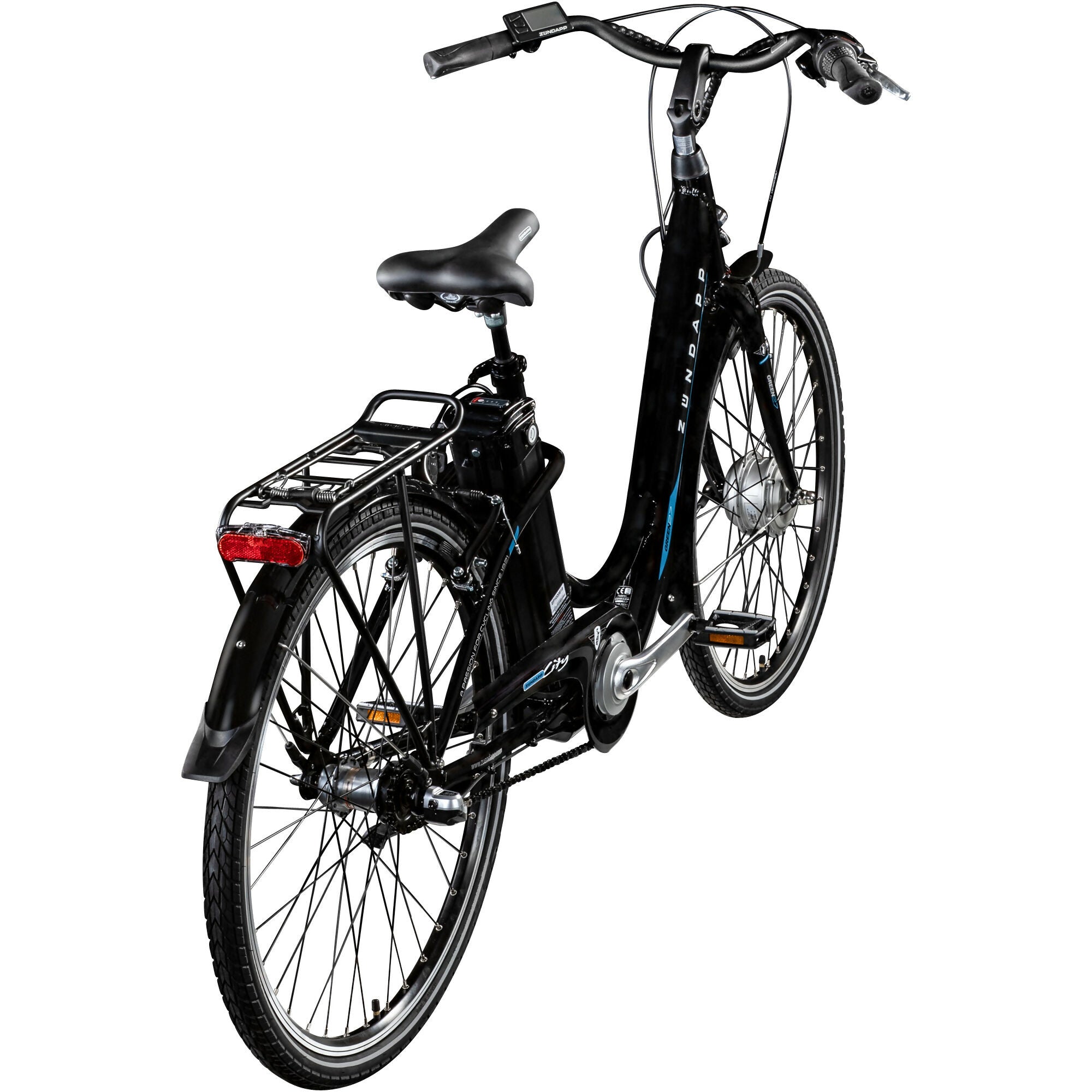 Zündapp Green 2.7 bicicletă electrică 26 cadru 46 cm negru-albastru city