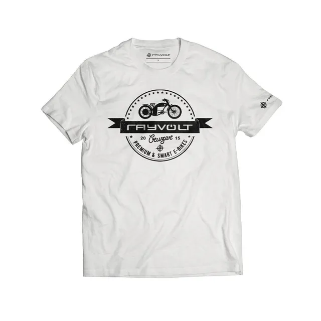 Rayvolt Cruzer Stamp tricou alb bumbac