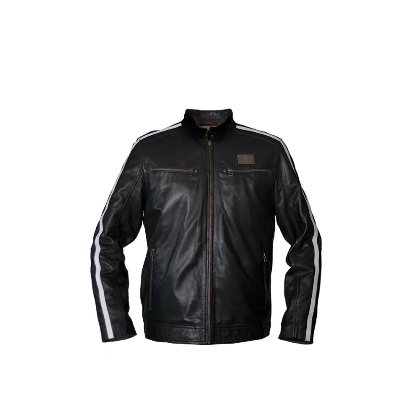 Rayvolt Racer geaca piele M neagra cafe-racer