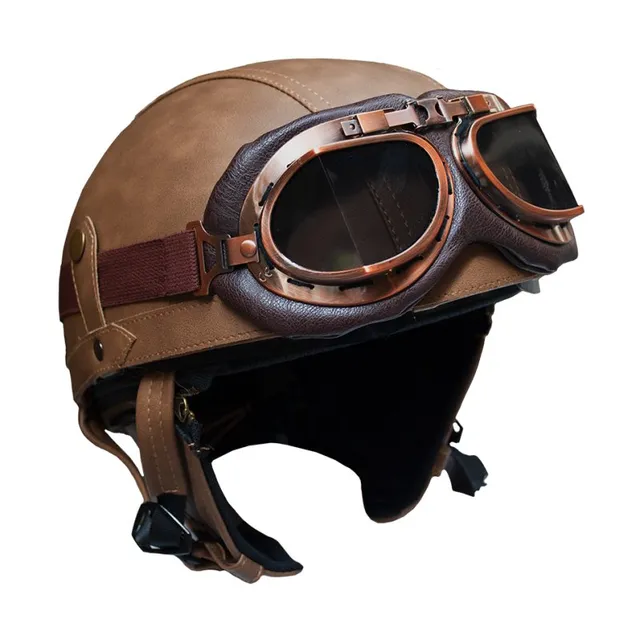 Rayvolt Helmet 1/2 Face cască deschisă piele