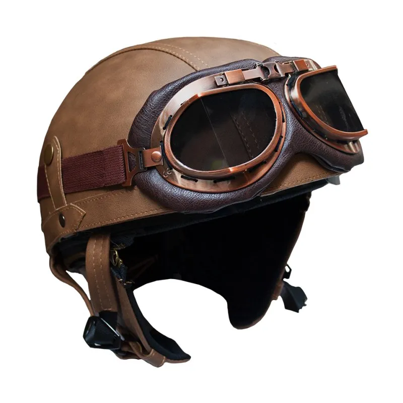 Rayvolt Helmet 1/2 Face cască deschisă piele