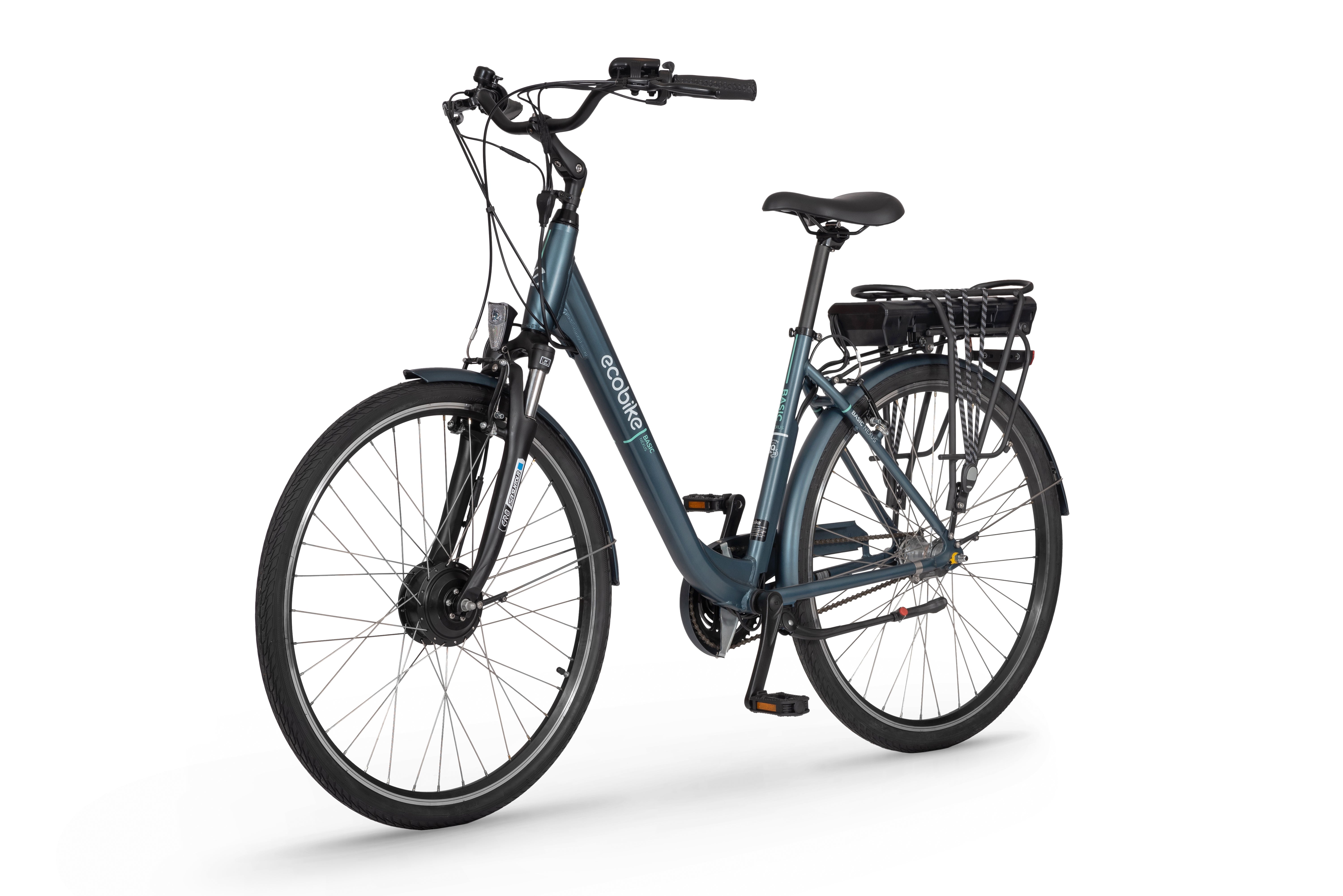 Ecobike Basic Nexus Blue bicicleta electrica 11.6Ah cadru jos
