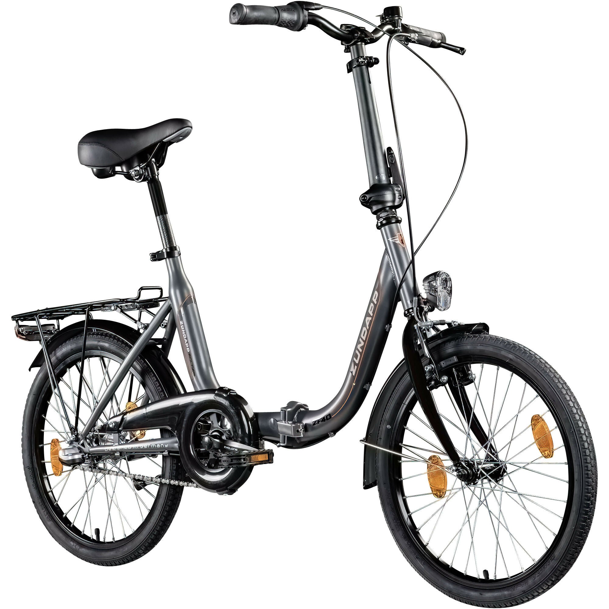 Zündapp ZF40 bicicletă pliabilă 20 inch crem 3 viteze