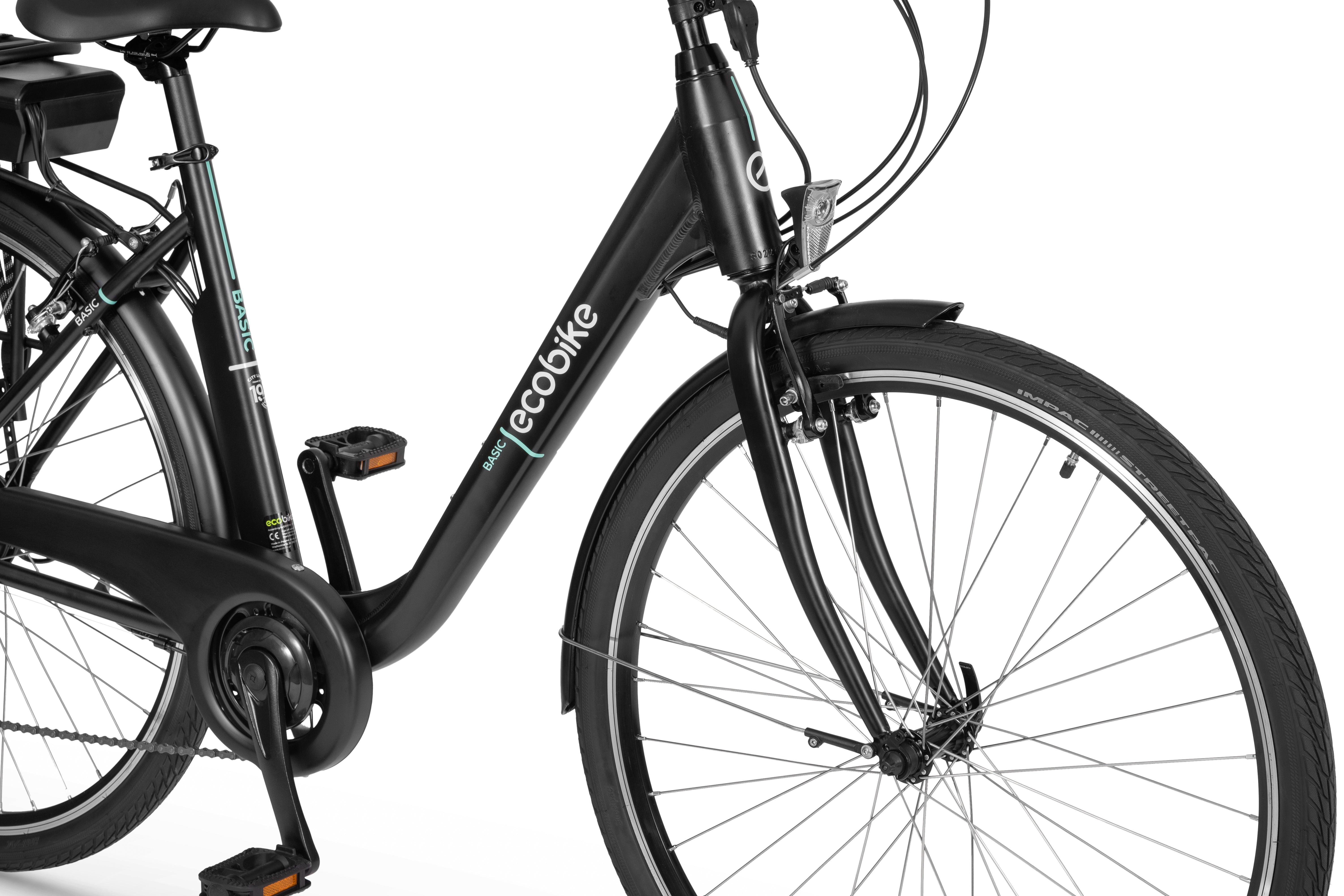 Ecobike Basic Black bicicleta electrica 11.6Ah Shimano 7 viteze