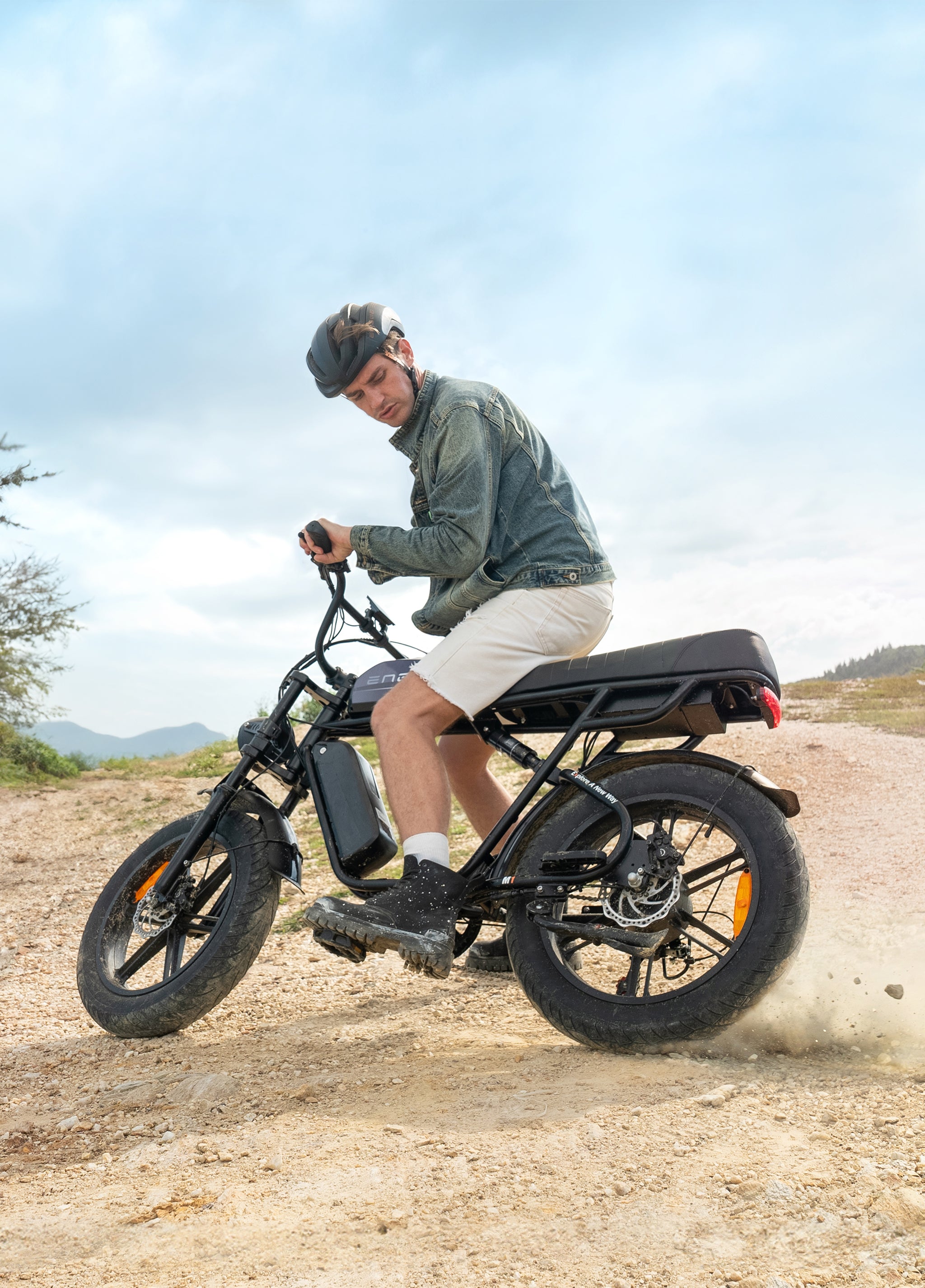 ENGWE M1 bicicleta electrica negru baterie dubla 170 km