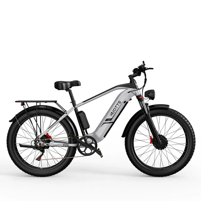 Duotts F26 bicicleta electrica dual 750W argintiu-alb
