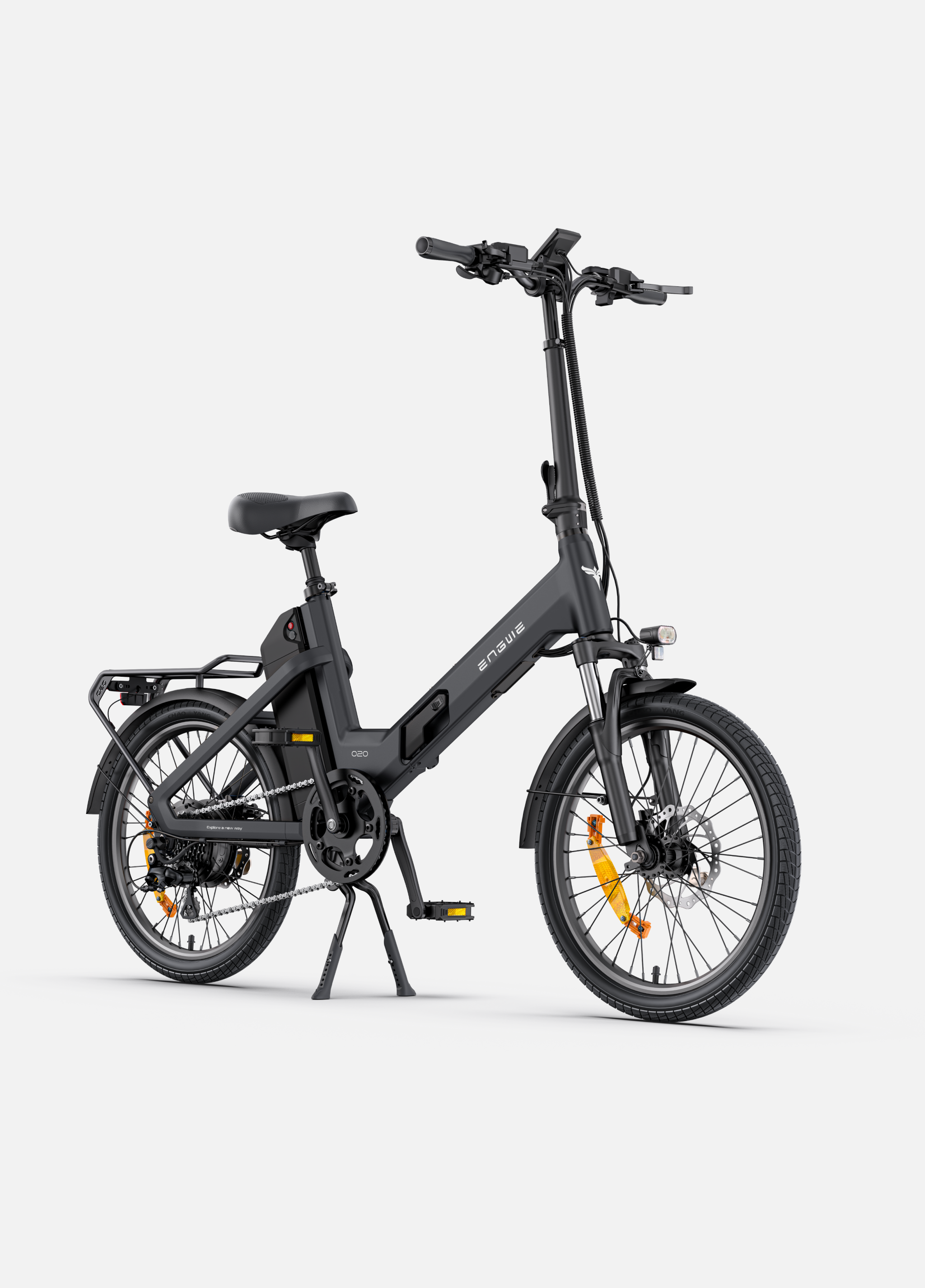 ENGWE O20 Boost bicicletă electrică pliabilă gri grafit